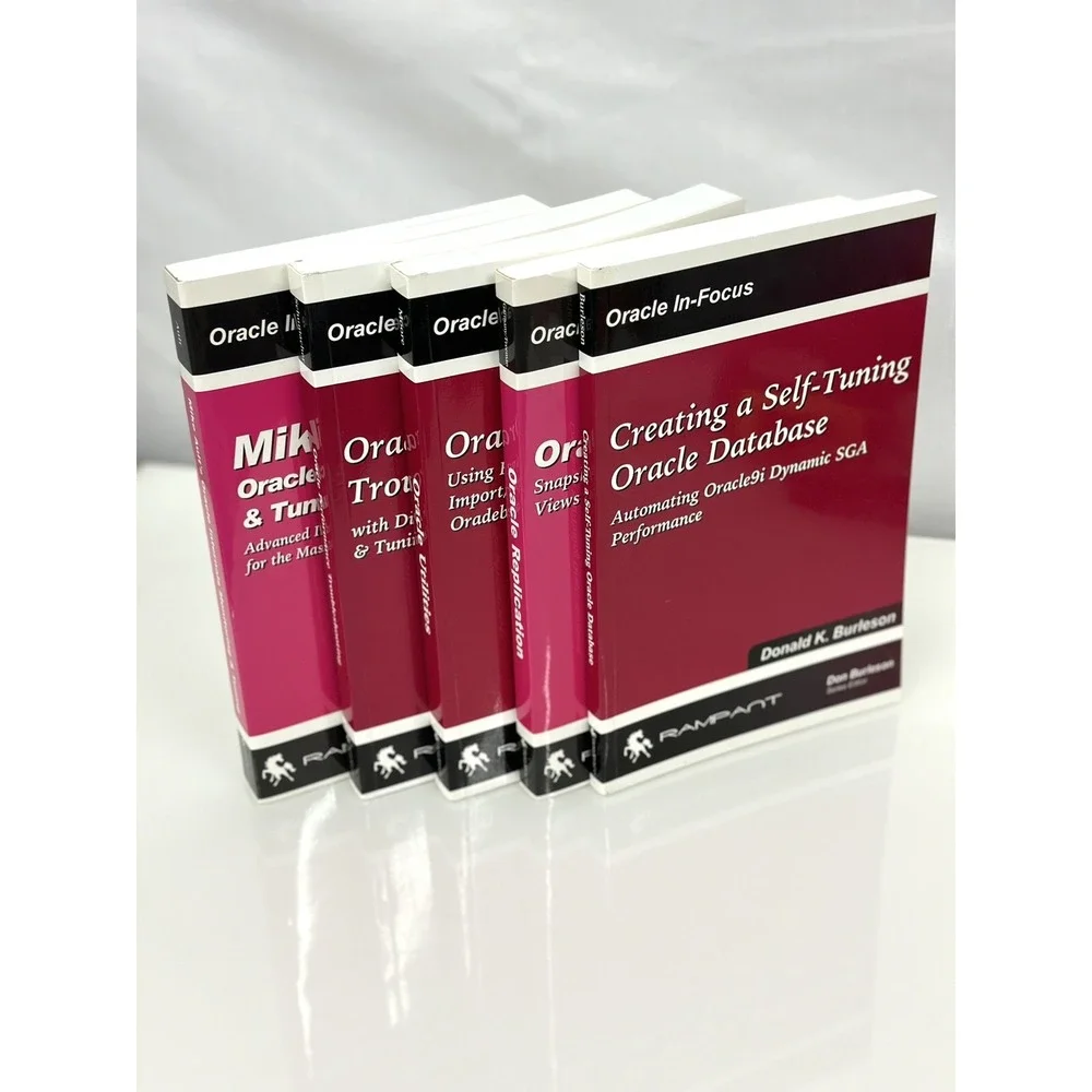 SET of 5 Books ORACLE In-Focus MIKE AULT'S/Donald K.Burleson/Jhon Garmany/Dave
